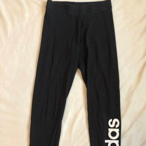 black adidas cotton leggings
